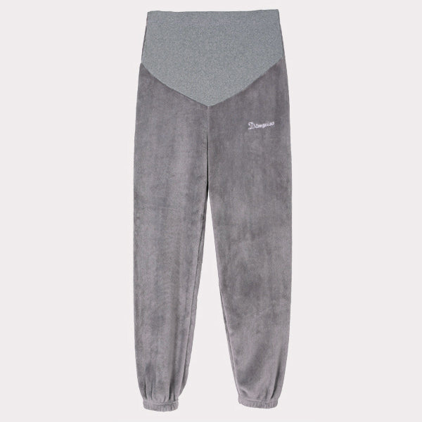 Winter Maternity Leggings with Velvet Lining