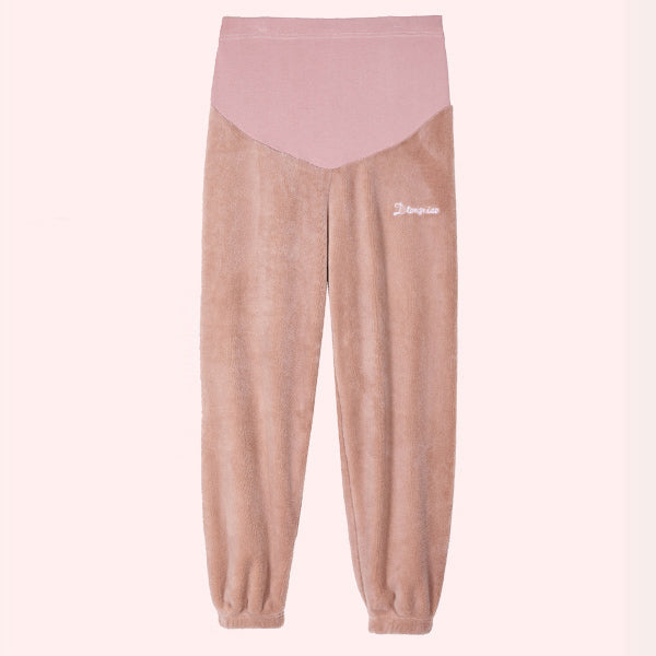 Winter Maternity Leggings with Velvet Lining