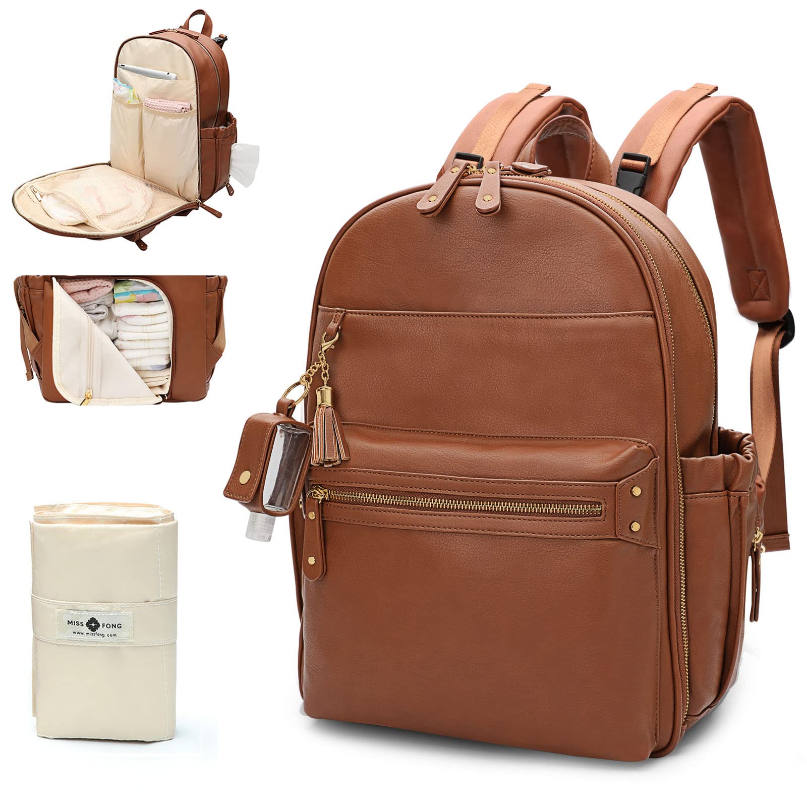 Miss Fong Diaper Bag (Brown)