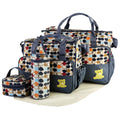 KOCASO 5PCS Baby Nappy Diaper Bags Set Mummy Diaper Shoulder Bags (Grey)