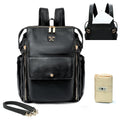 Miss Fong Diaper Bag Backpack (Black）