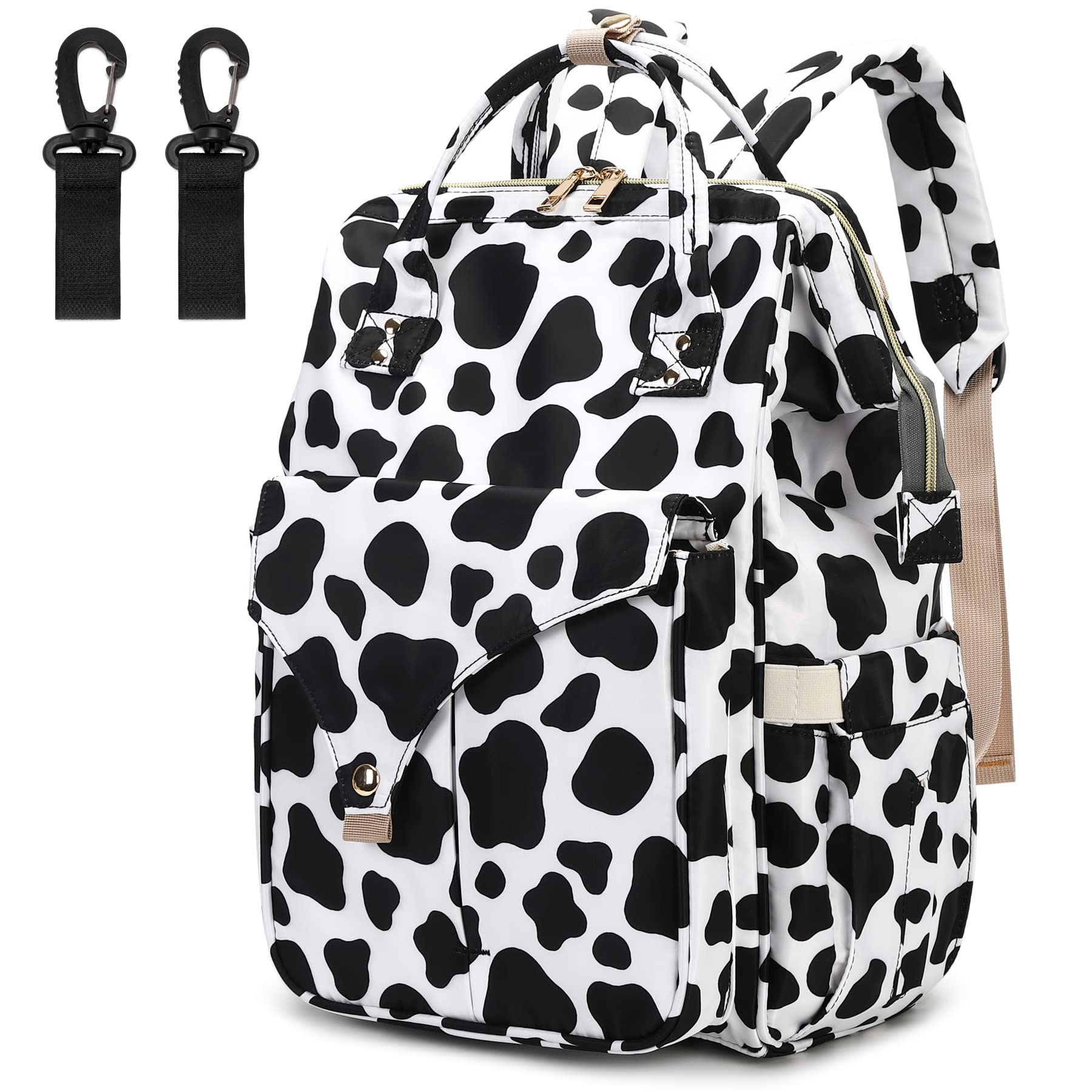 Cow Print Diaper Bag Backpack